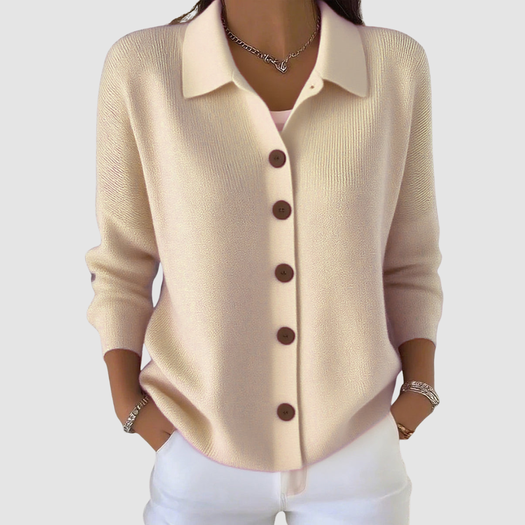 Riah - Soft Button-Up Knit Cardigan