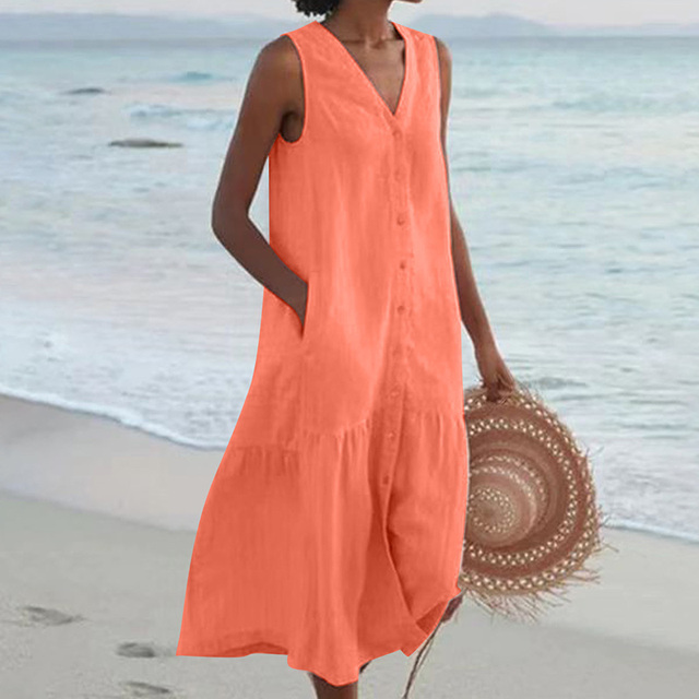 Celeste - Dress with V-Neck