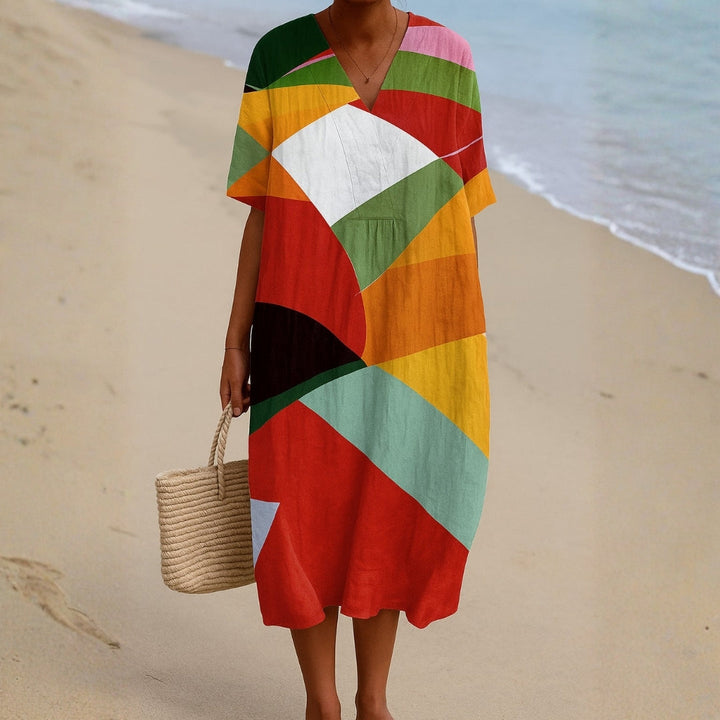 Daniela - Colourful Patchwork Dress