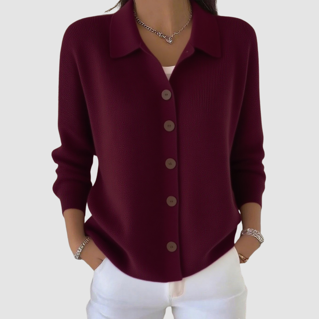 Riah - Soft Button-Up Knit Cardigan