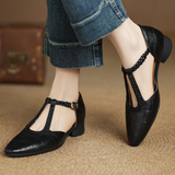 Audrey | Leather Mary Janes