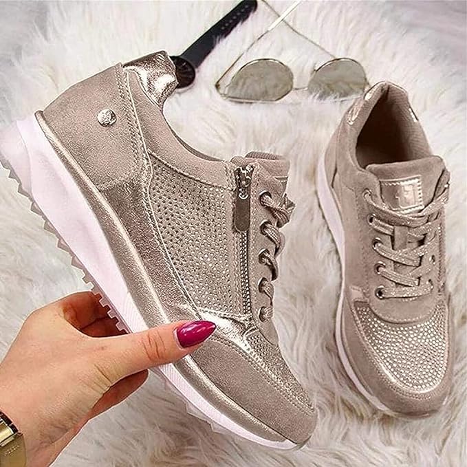 Ginette - Zip-Up Orthopedic Sneakers