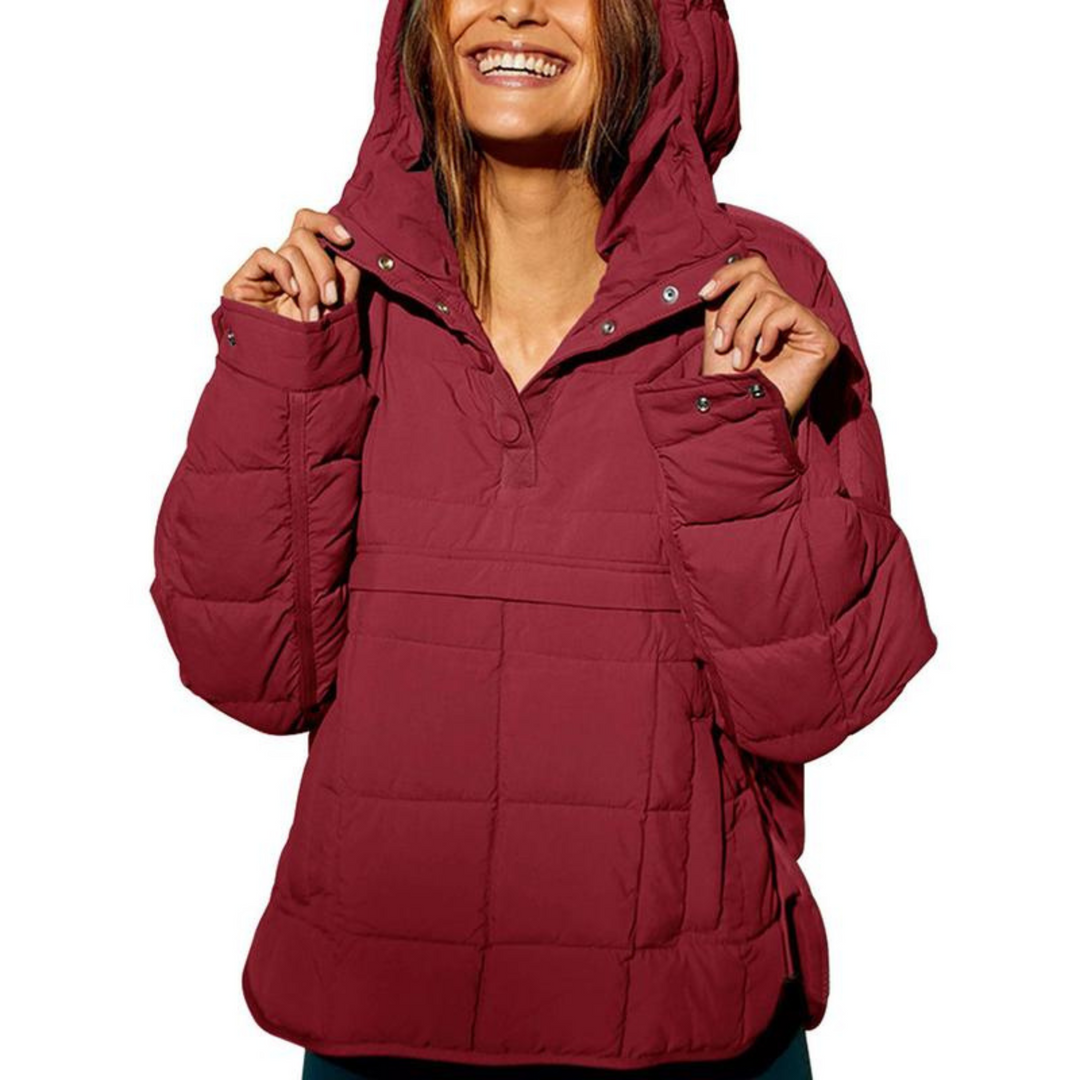 Joy - Oversized Hooded Pullover Jacket