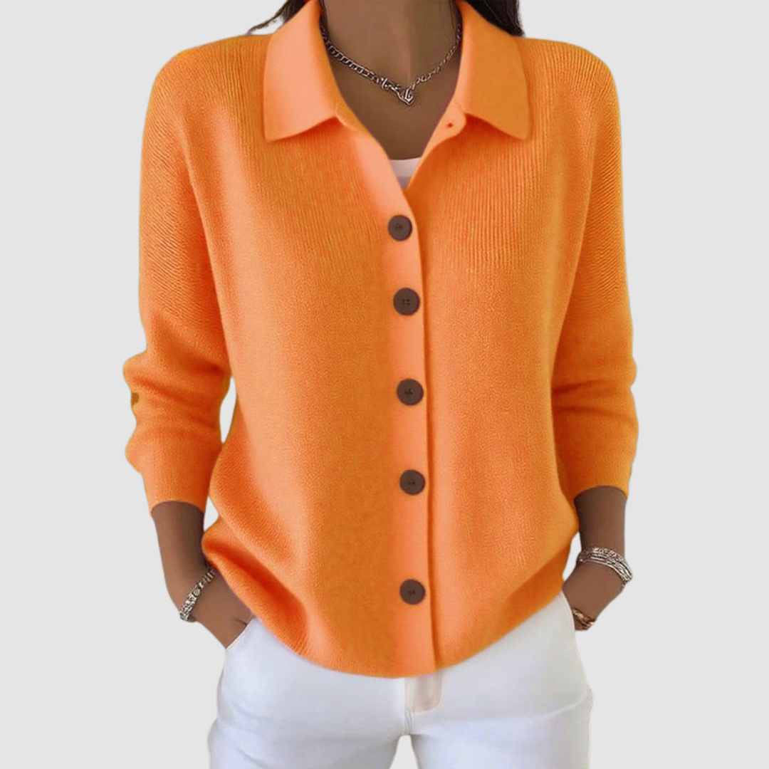 Riah - Soft Button-Up Knit Cardigan
