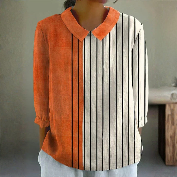 Karsyn - Bold Contrast Stripe Blouse