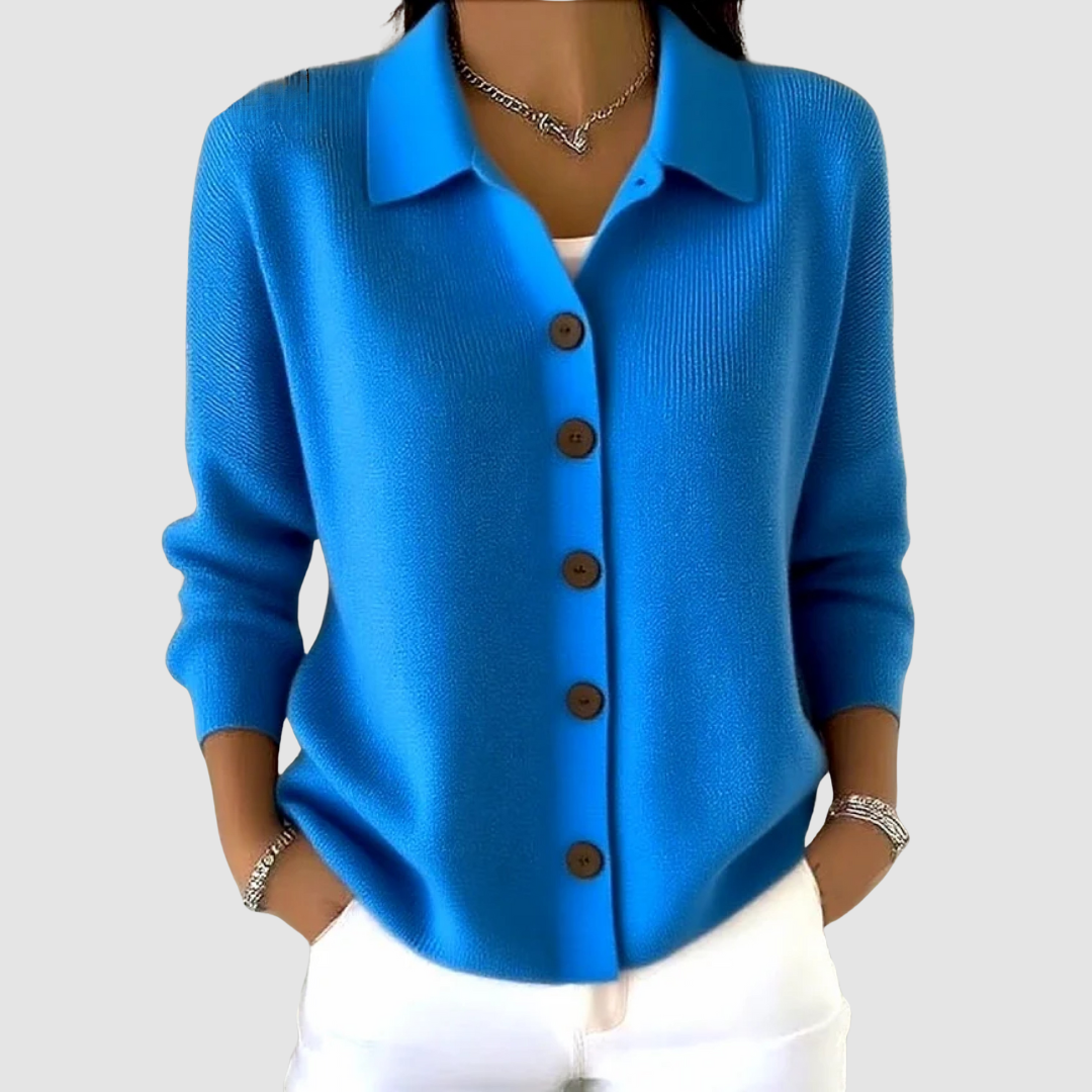 Riah - Soft Button-Up Knit Cardigan