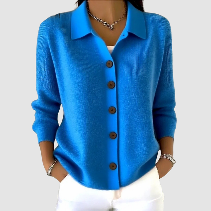 Riah - Soft Button-Up Knit Cardigan