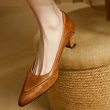 Lily | Textured Mid-Heel Pumps