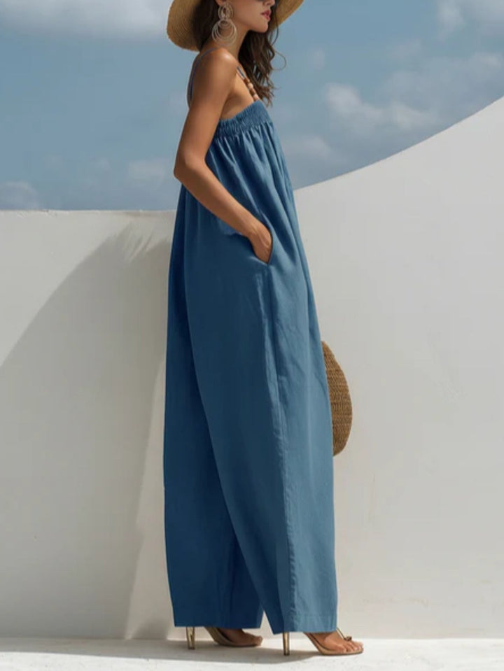 Madison - Denim Wide-Leg Jumpsuit