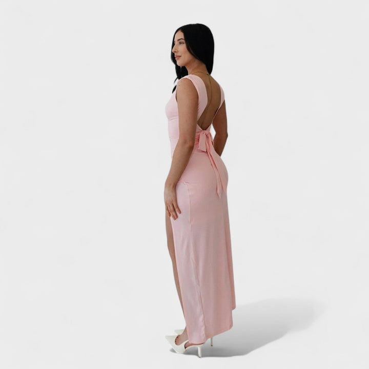 Sarela - Long Dress with Open Back