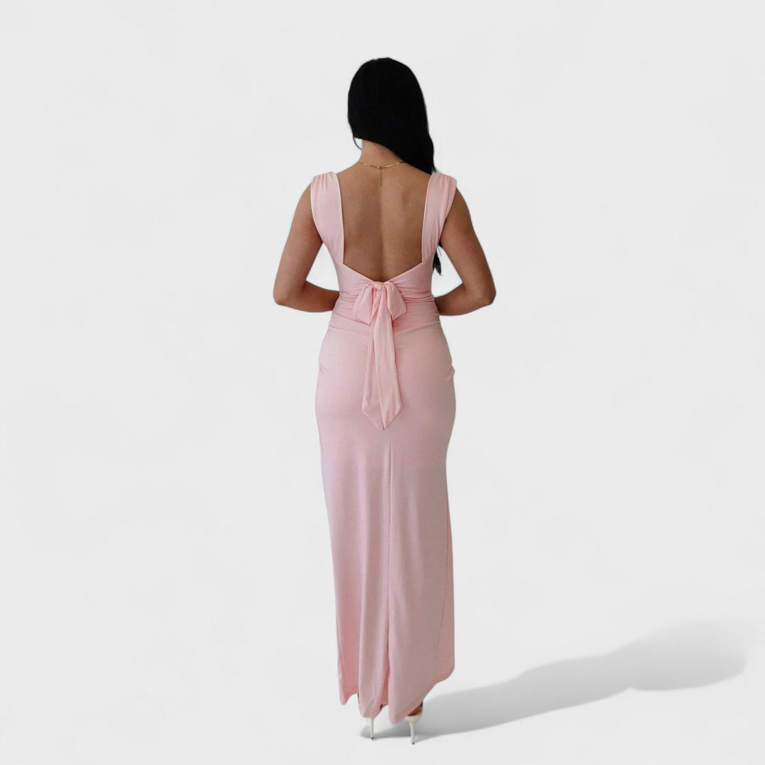 Sarela - Long Dress with Open Back