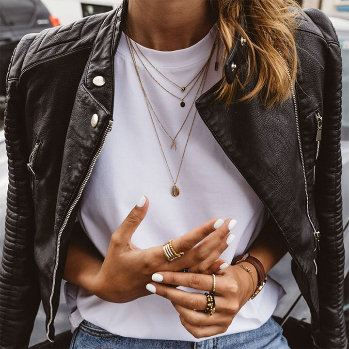 Kiki - Timeless Structured Zip-Up Vegan Leather Jacket