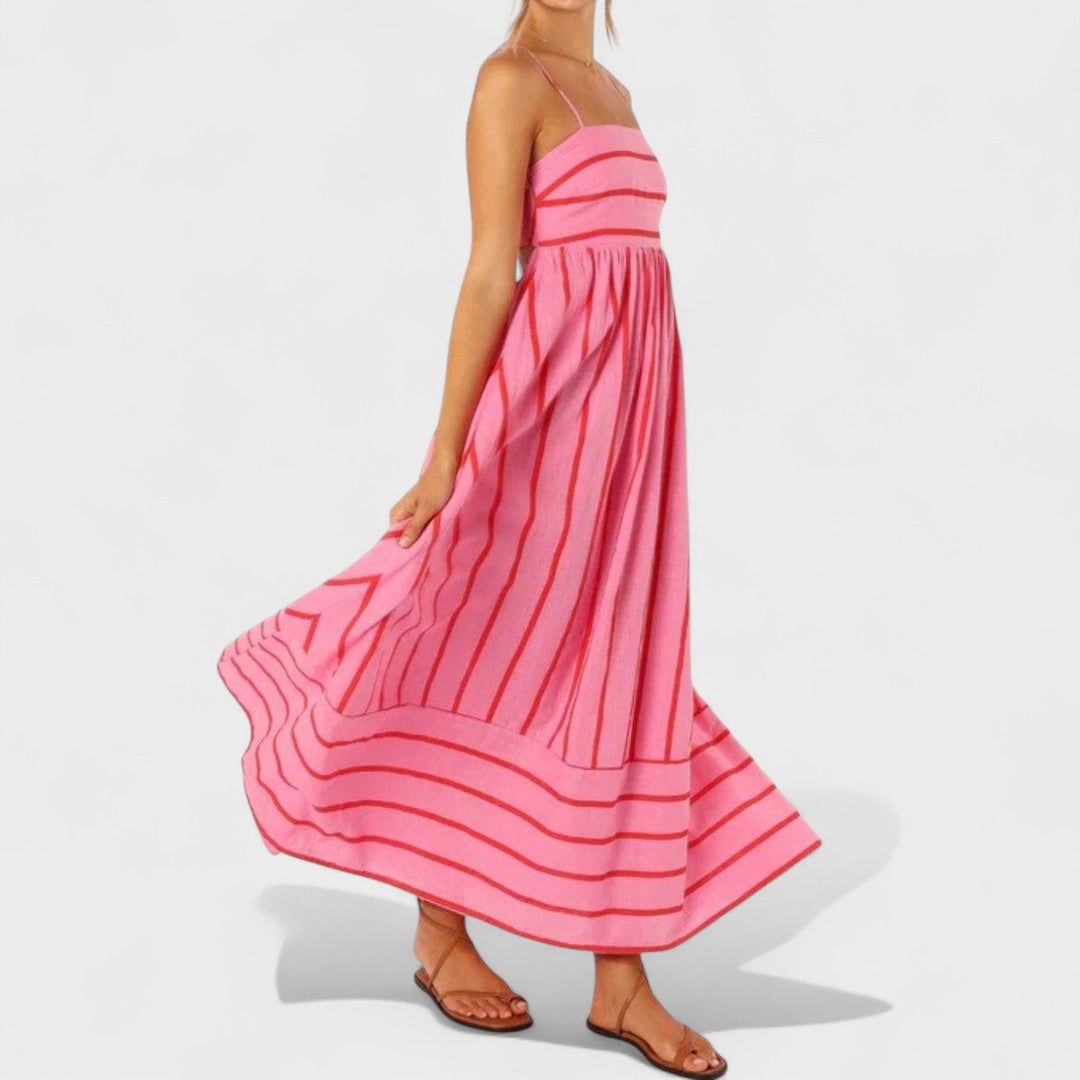 Isabel - Long Striped Dress