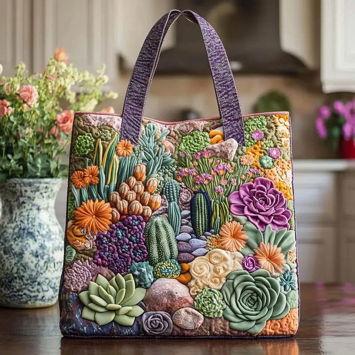 Handmade Bag - Succulent Garden