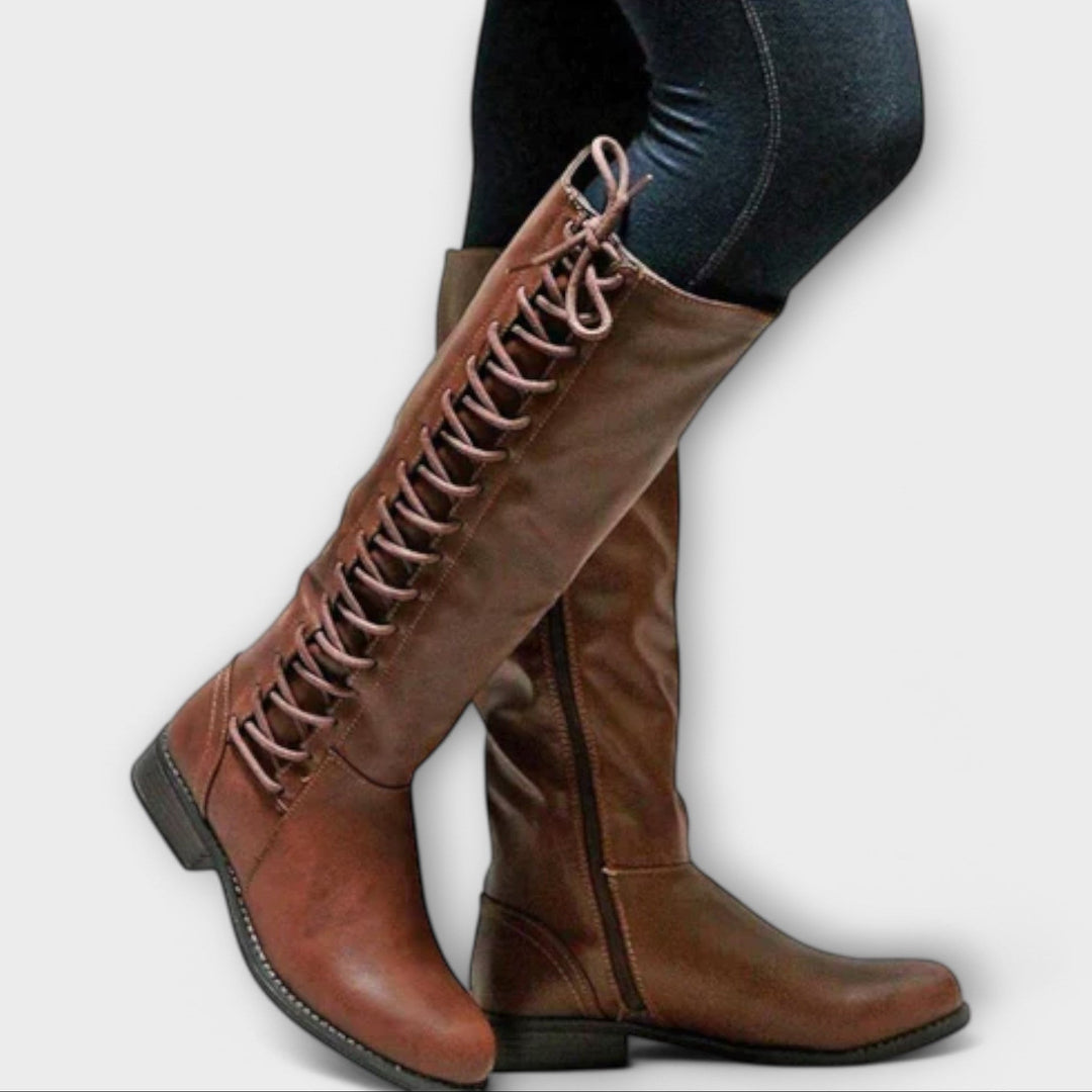 Paula - Leather Tall Boots