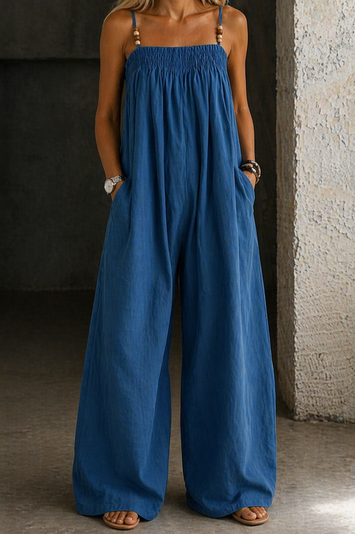 Madison - Denim Wide-Leg Jumpsuit