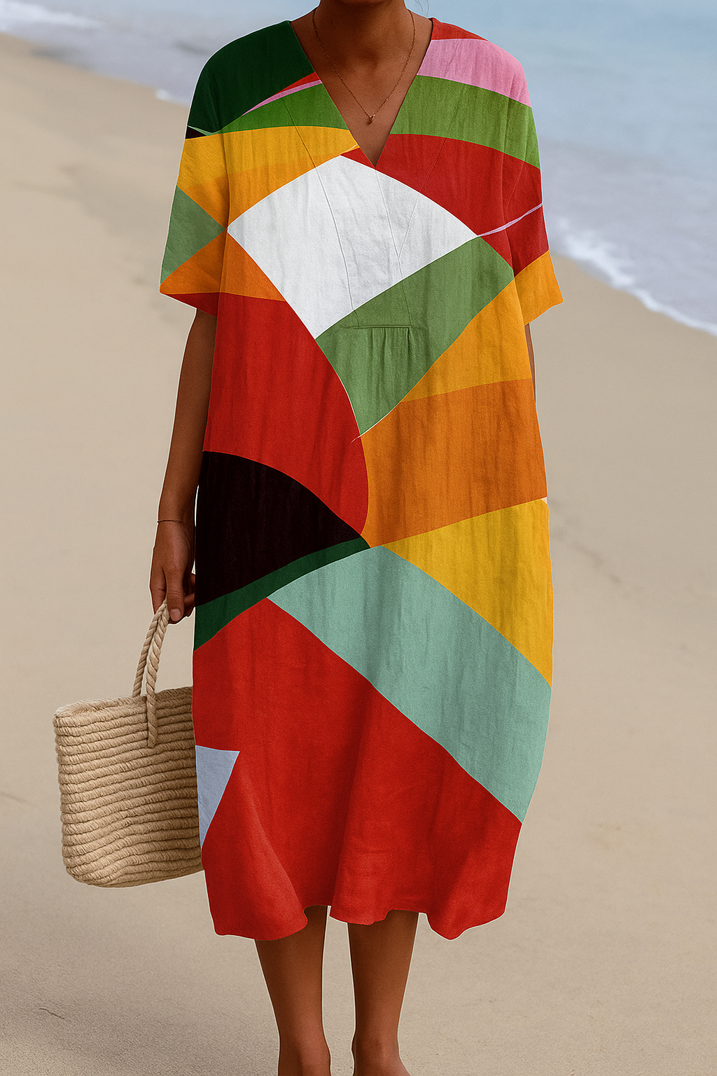 Daniela - Colourful Patchwork Dress