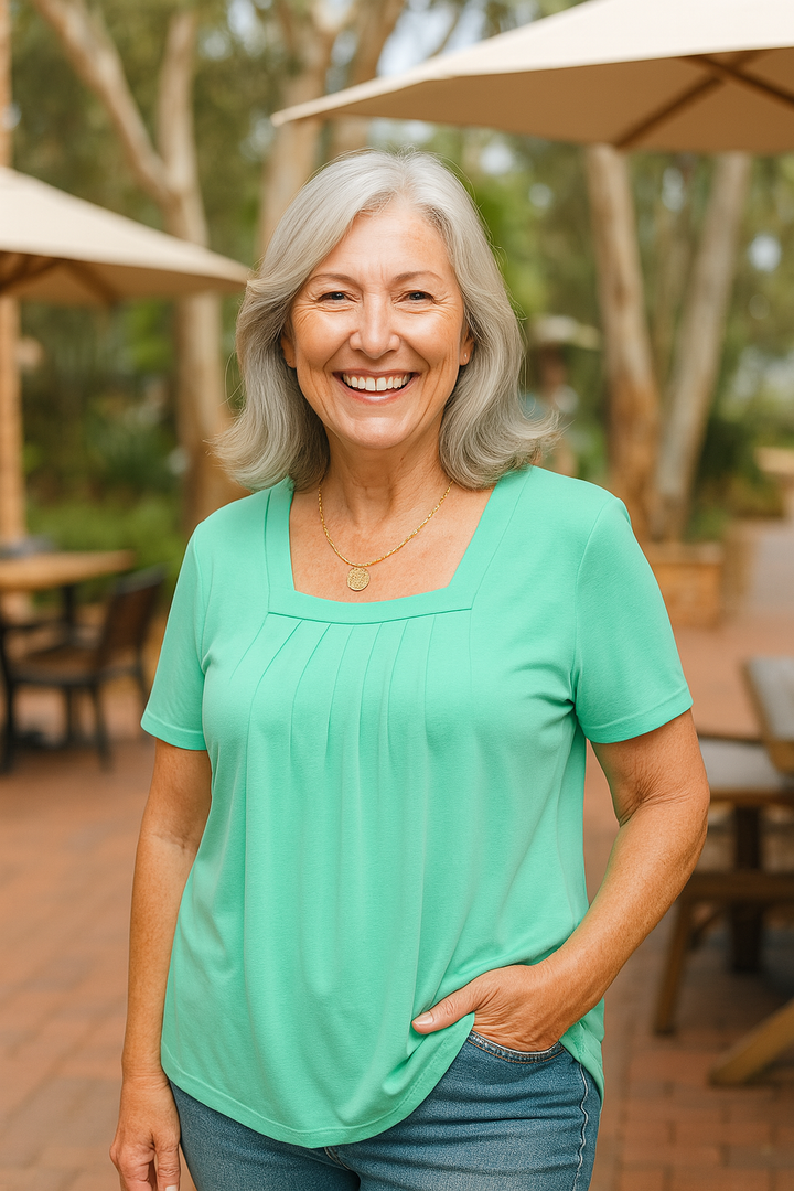 Béatrice - Pleated Comfort Top