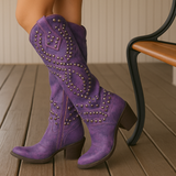 Charlotte | High Western Boots with Studs