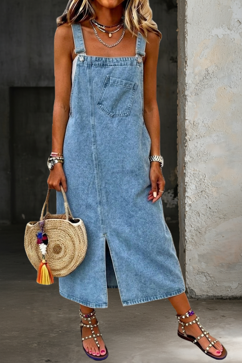 Susan - Casual Denim Jumper Dress