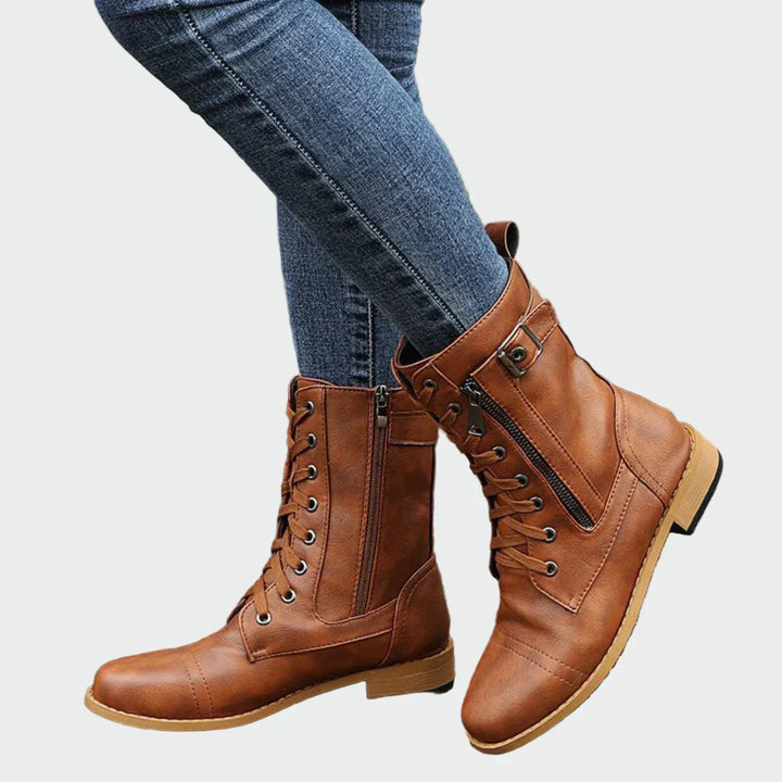 Erika - Orthopedic Leather Boots
