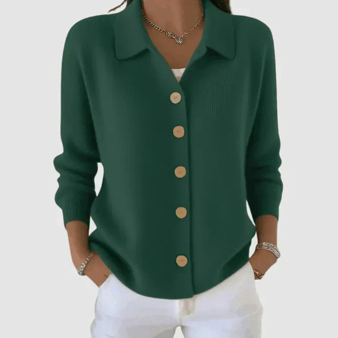 Riah - Soft Button-Up Knit Cardigan
