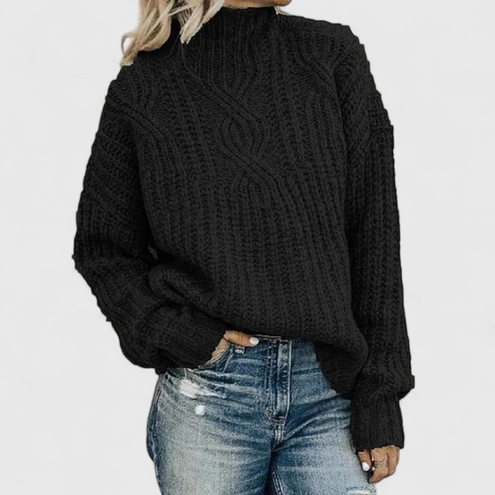 Lerynna - Sophisticated Cable Knit Sweater
