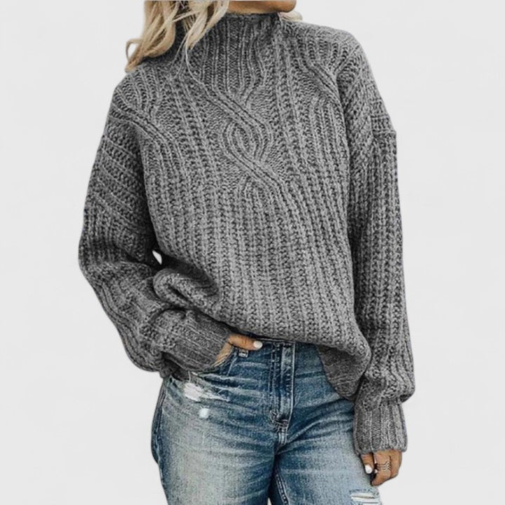 Lerynna - Sophisticated Cable Knit Sweater