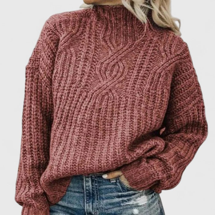 Lerynna - Sophisticated Cable Knit Sweater