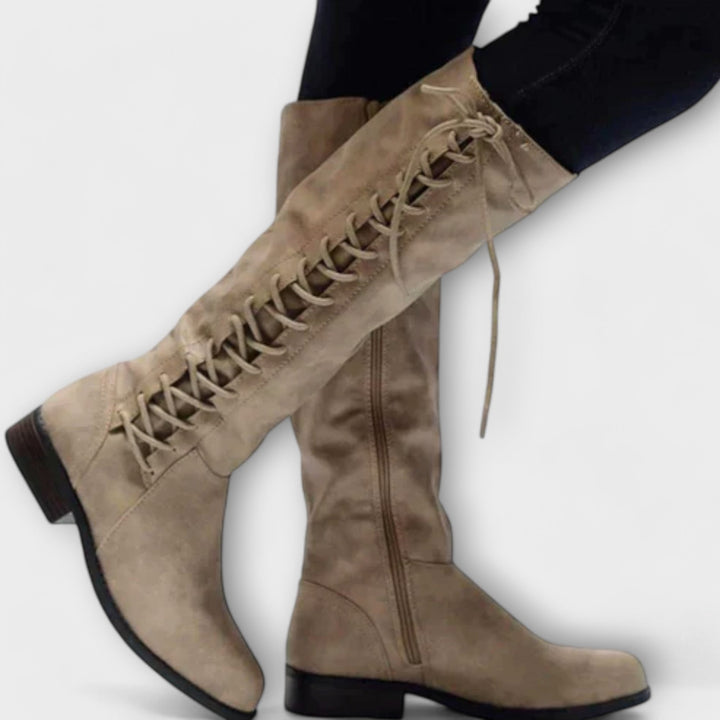 Paula - Leather Tall Boots
