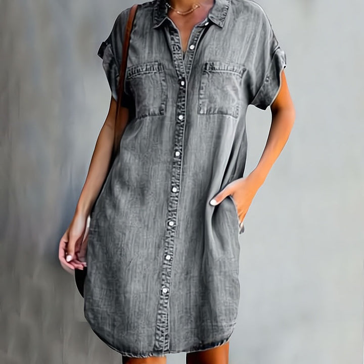 Mary - Button-Up Shirt Dress