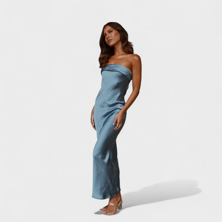 Carmen - Sleeveless Satin Dress