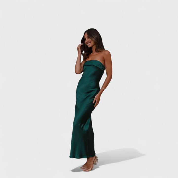Carmen - Sleeveless Satin Dress