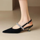 Zoey | Crystal Slingback Pumps