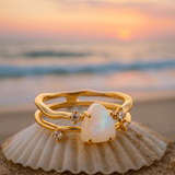 Amelia | Silver Ring with Moonstone