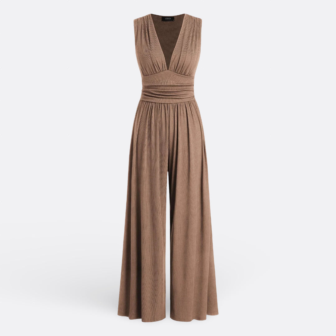 Eleanor - Chic Sleeveless Jumpsuit with Wide Legs