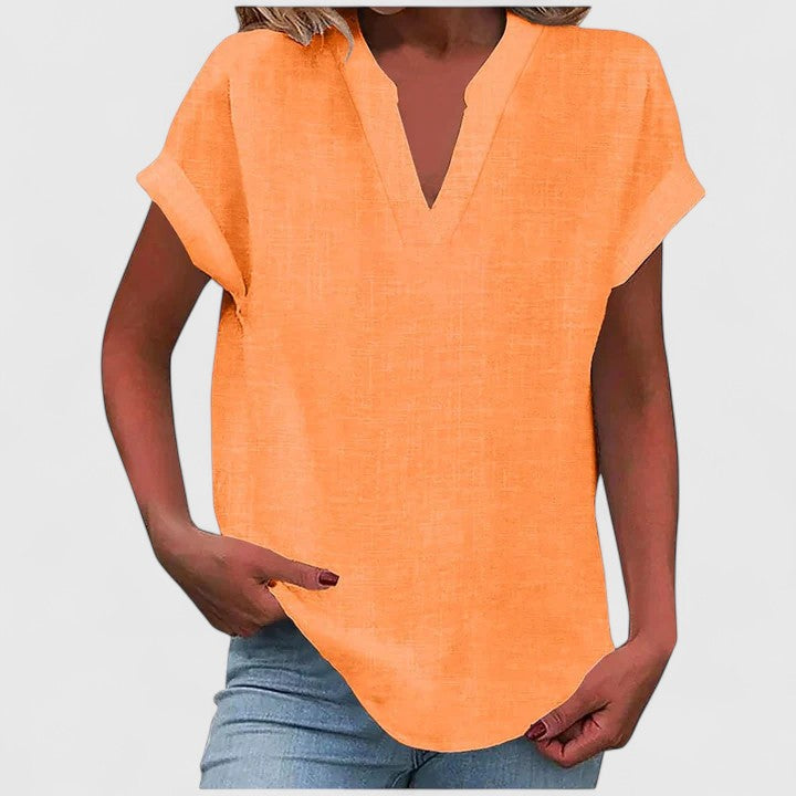 Xavinah - Comfortable V-Neck Blouse