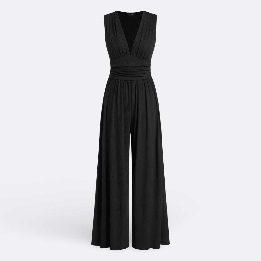 Eleanor - Chic Sleeveless Jumpsuit with Wide Legs