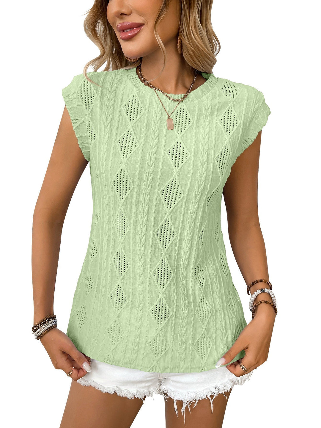 DELICE - Women Lightweight Knit Chic Tee