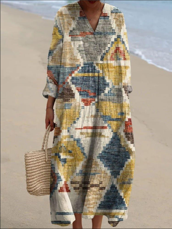 Kate - Bohemian-Inspired Dress with Ethnic Prints