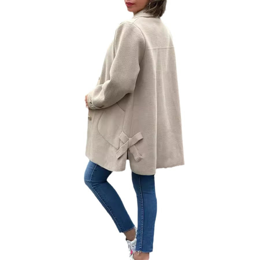 Corinne - Classic Button-Down Oversized Coat