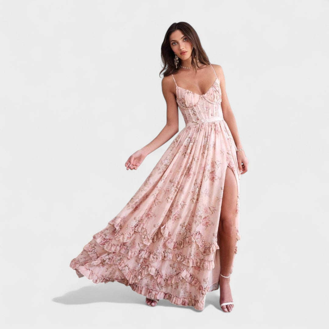 Florence - Long Bohemian Dress with Slit