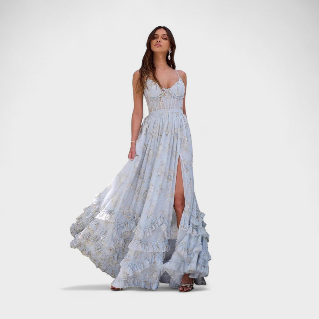 Florence - Long Bohemian Dress with Slit