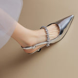 Zoey | Crystal Slingback Pumps