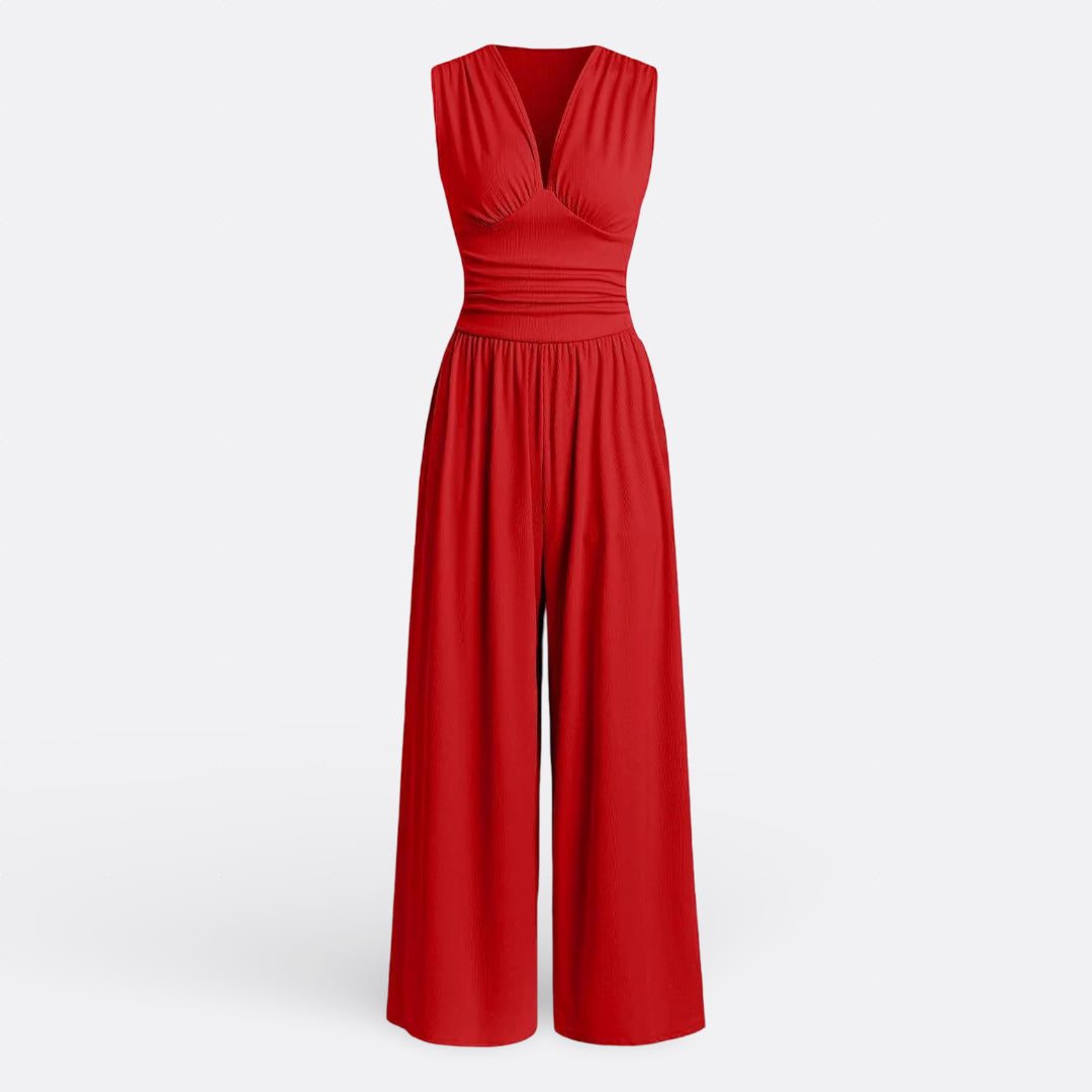 Eleanor - Chic Sleeveless Jumpsuit with Wide Legs