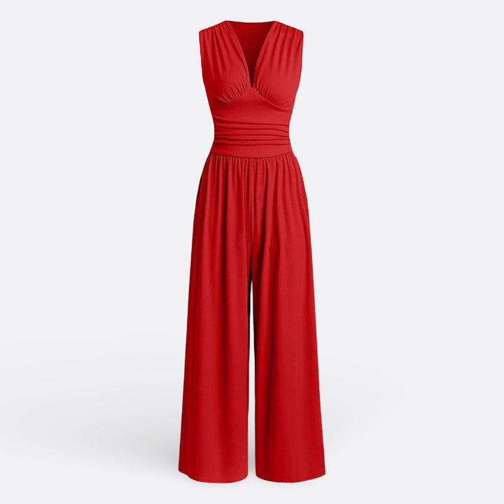 Eleanor - Chic Sleeveless Jumpsuit with Wide Legs