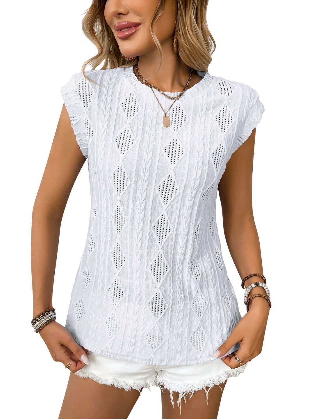 DELICE - Women Lightweight Knit Chic Tee