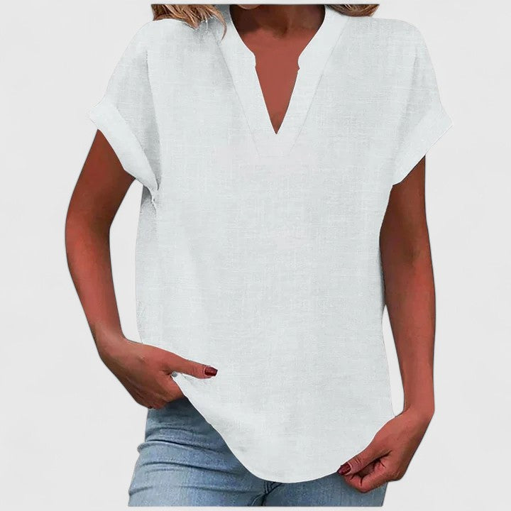 Xavinah - Comfortable V-Neck Blouse