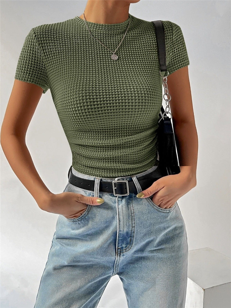 NAOMIE - Women Sleek Slim-Fit Tee