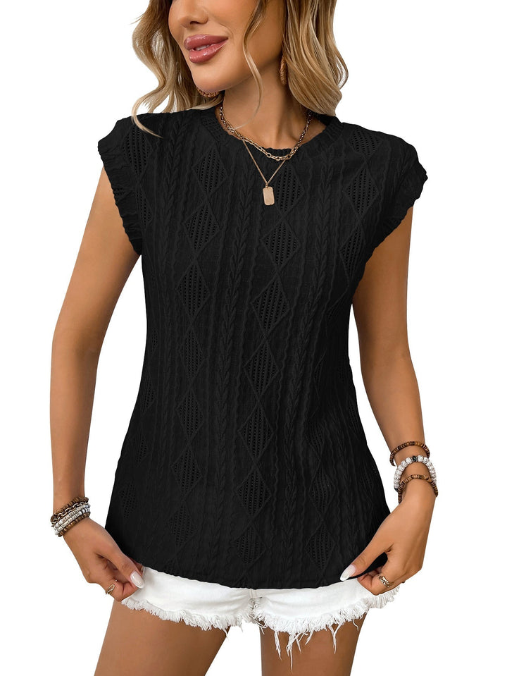 DELICE - Women Lightweight Knit Chic Tee